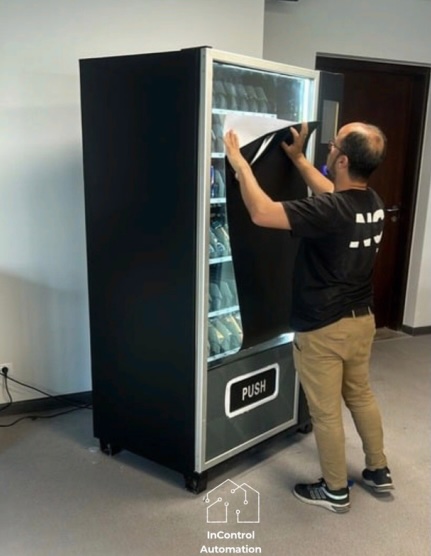 Technician working on an automated installation