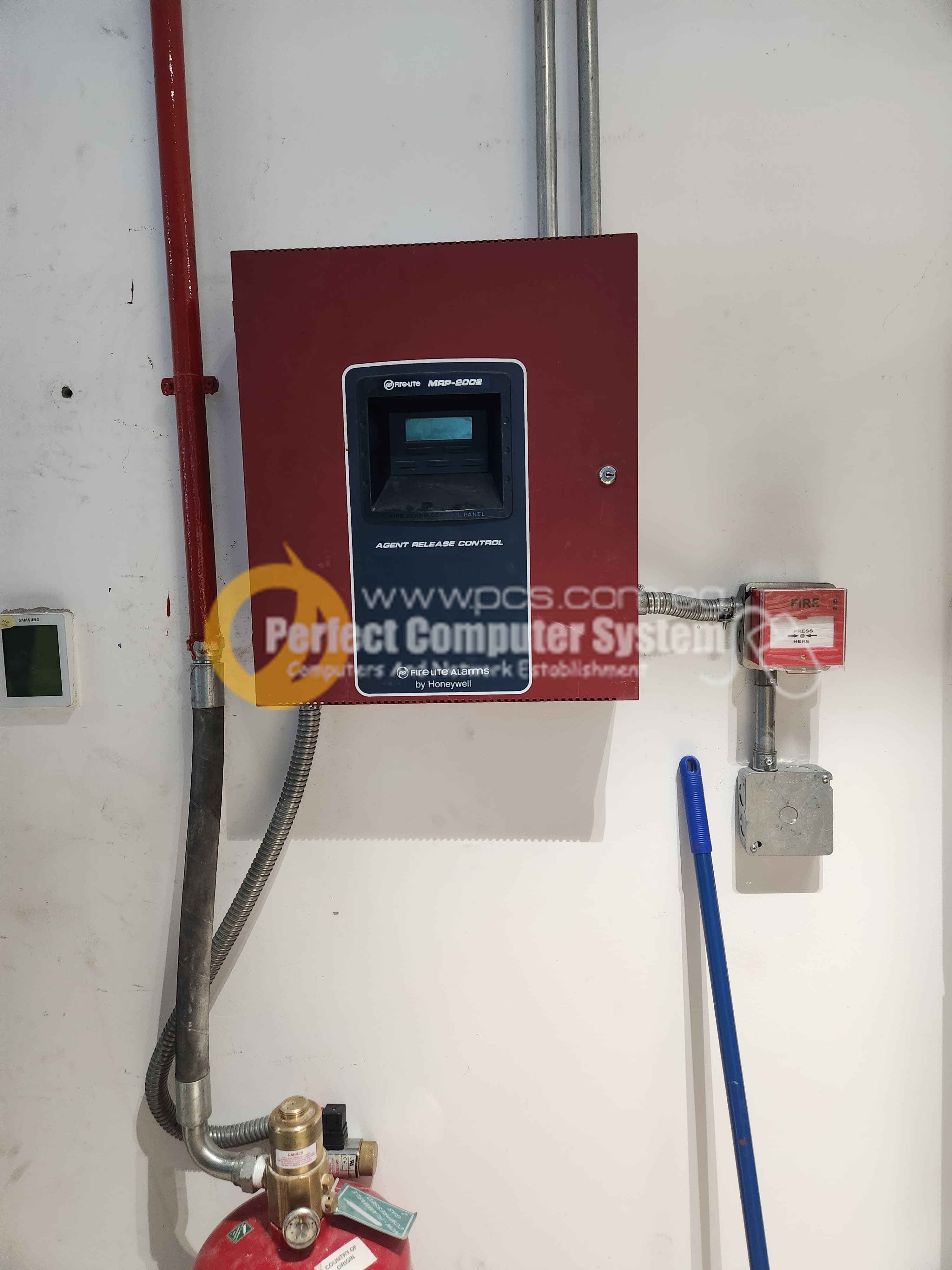 Installed fire alarm panel
