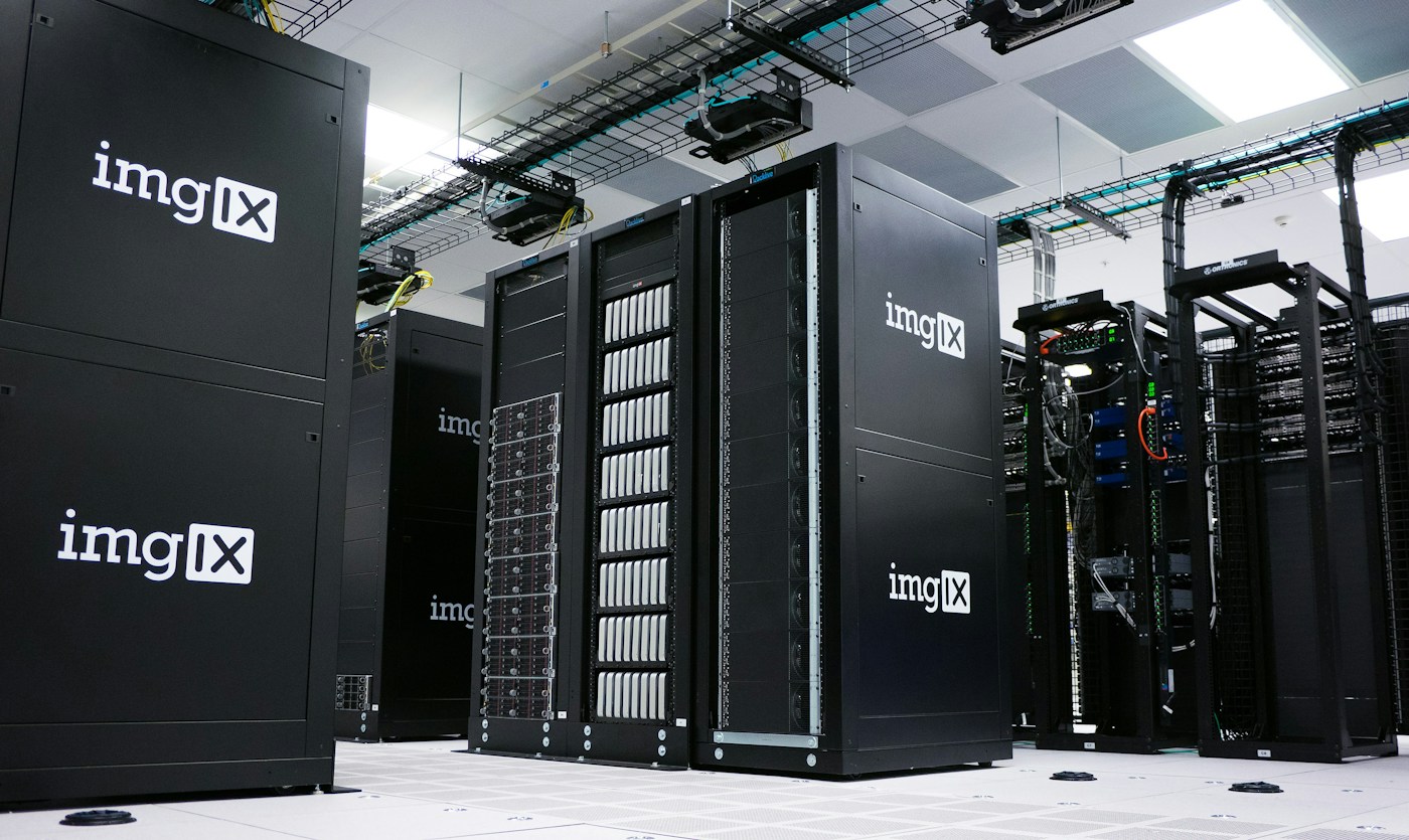 Server racks in a data center